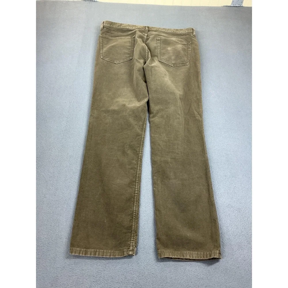 Banana‎ Republic Traveler Pants Mens 37x31 Green Slim Fit Stretch 5 Pocket Chino